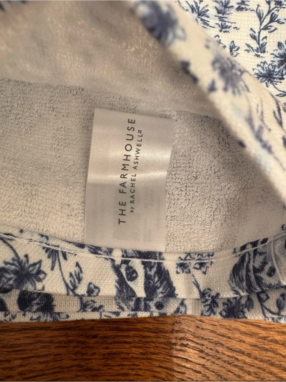 The Farmhouse by Rachel Ashwell Dog Toile Kitchen Towels Set/2 Bamboo Cotton NWT